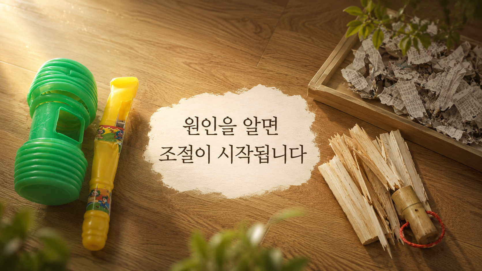 원인을 알면 감정 조절이 시작됩니다