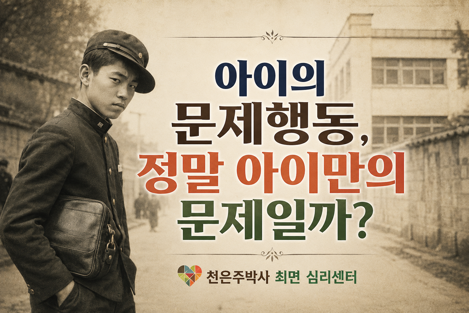 아이의 문제행동, 정말 아이만의 문제일까?