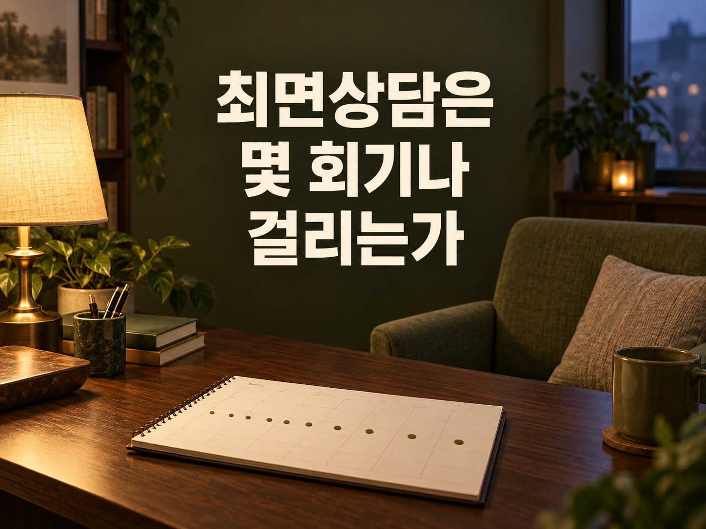 최면상담은 몇 회기나 걸리는가 — 회기 간격이 점점 넓어지는 모습